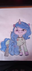 Size: 1800x4000 | Tagged: safe, artist:clevercloud2022pl, imported from derpibooru, izzy moonbow, pony, unicorn, army, blue hair, boots, bracelet, clothes, drawing, fanart, female, flag, g5, happy, hooves, horn, jewelry, medic, my little pony: a new generation, paper, poland, polish, rank, shoes, soldier, traditional art, uniform