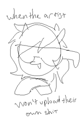 Size: 320x459 | Tagged: safe, artist:omelettepony, ponerpics exclusive, oc, oc:filly anon, crossed hooves, female, filly, ms paint, open mouth, open smile, shitposting, simple background, sketch, smiling, solo, sunglasses, text, white background