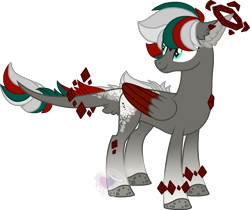 Size: 1633x1374 | Tagged: safe, artist:blues-edits, imported from derpibooru, oc, oc only, oc:pepper flake, original species, closed species, crysvalonia, gem, gemstone pony, gemstones, male, ruby, simple background, solo, stallion, transparent background