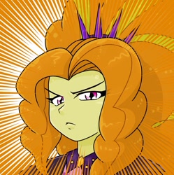 Size: 710x713 | Tagged: safe, alternate version, artist:batipin, imported from derpibooru, part of a set, adagio dazzle, equestria girls, cropped, female, looking at you, solo