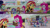 Size: 1280x720 | Tagged: safe, edit, edited screencap, editor:quoterific, imported from derpibooru, screencap, applejack, bon bon, fluttershy, lyra heartstrings, nolan north, pinkie pie, rainbow dash, rarity, sci-twi, sunset shimmer, trenderhoof, twilight sparkle, equestria girls, mirror magic, spoiler:eqg specials, applejack's hat, book, boots, burger, clothes, cowboy boots, cowboy hat, cutie mark on clothes, denim skirt, eyes closed, female, food, geode of empathy, geode of fauna, geode of shielding, geode of sugar bombs, geode of super speed, geode of super strength, glasses, hat, humane five, humane seven, humane six, jacket, leather, leather jacket, magical geodes, open mouth, open smile, ponytail, shoes, skirt, smiling, tanktop