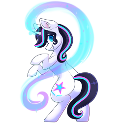 Size: 2000x2000 | Tagged: safe, artist:star-theft, imported from derpibooru, oc, oc:shooting star, pony, unicorn, female, magic, mare, simple background, solo, transparent background