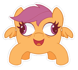 Size: 4366x3960 | Tagged: safe, artist:wild-thunder06, imported from derpibooru, scootaloo, crab pony, pegasus, pony, female, filly, foal, meme, not salmon, simple background, solo, transparent background, wat