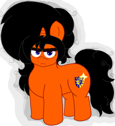 Size: 2397x2644 | Tagged: safe, artist:tr4p3z1um5, imported from derpibooru, oc, oc only, oc:burning holly, pony, unicorn, eyebrows, eyelashes, female, horn, looking at you, solo