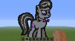 Size: 850x472 | Tagged: safe, screencap, octavia melody, minecraft, pixel art