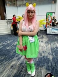 Size: 1440x1920 | Tagged: safe, artist:reinbewpastel, imported from derpibooru, fluttershy, human, equestria girls, babscon, babscon 2017, clothes, cosplay, costume, irl, irl human, photo