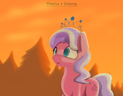 Size: 3200x2500 | Tagged: safe, artist:phlerius, imported from derpibooru, diamond tiara, earth pony, pony, digital art, forest, solo