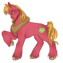 Size: 2000x2000 | Tagged: safe, artist:soudooku, imported from derpibooru, big macintosh, earth pony, pony, male, simple background, solo, stallion, white background