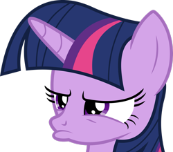 Size: 2609x2299 | Tagged: safe, artist:dasprid, imported from derpibooru, twilight sparkle, pony, season 4, testing testing 1-2-3, .svg available, female, high res, mare, pouty lips, simple background, transparent background, twilight sparkle is not amused, unamused, vector