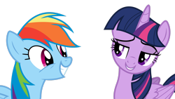 Size: 3266x1837 | Tagged: safe, artist:dasprid, imported from derpibooru, rainbow dash, twilight sparkle, alicorn, pegasus, pony, it ain't easy being breezies, season 4, .svg available, simple background, transparent background, twilight sparkle (alicorn), vector