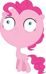 Size: 1938x3094 | Tagged: safe, artist:dasprid, imported from derpibooru, pinkie pie, earth pony, pony, season 4, simple ways, .svg available, airhead, cartoon physics, inflated head, pinkie being pinkie, pinkie physics, simple background, transparent background, vector