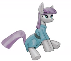 Size: 1888x1598 | Tagged: artist needed, source needed, safe, imported from derpibooru, maud pie, earth pony, pony, female, mare, simple background, sitting, solo, white background