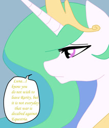 Size: 600x704 | Tagged: safe, artist:ask--luna-and-rarity, imported from derpibooru, princess celestia, alicorn, pony, series:arc 1, female, implied rarity, solo