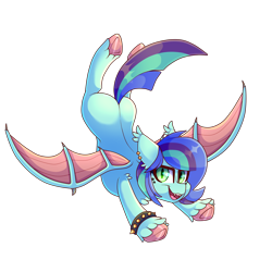 Size: 2000x2000 | Tagged: safe, artist:star-theft, imported from derpibooru, oc, bat pony, pony, female, mare, simple background, solo, transparent background