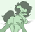 Size: 386x356 | Tagged: safe, artist:plunger, oc, oc:anon, oc:filly anon, pegasus, pony, angry, bed, butt, butt grab, butt touch, dock, female, filly, grope, looking back, plot, tail aside