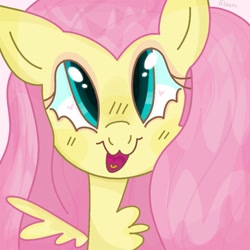 Size: 1000x1000 | Tagged: safe, alternate version, artist:vommutt, imported from twibooru, fluttershy, pegasus, pony, female, image, mare, needs more jpeg, solo