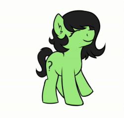 Size: 1134x1080 | Tagged: safe, artist:dumbwoofer, imported from derpibooru, oc, oc only, oc:filly anon, earth pony, pony, animated, dancing, dancing polish cow, ear fluff, eyelashes, eyes closed, female, filly, foal, happy, meme, music, polish, polish cow, simple background, smiling, solo, underhoof, vulgar, webm, white background