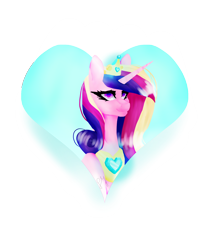 Size: 2000x2400 | Tagged: safe, artist:peachyminnie, imported from derpibooru, princess cadance, alicorn, pony, bust, eyelashes, female, jewelry, mare, peytral, simple background, solo, tiara, transparent background