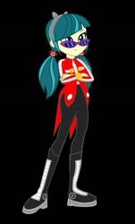 Size: 861x1423 | Tagged: safe, artist:kalel6753, imported from derpibooru, juniper montage, equestria girls, black background, clothes, clothes swap, cosplay, costume, crossover, doctor eggman, simple background, solo, sonic the hedgehog (series)