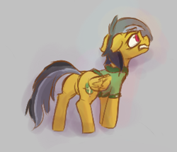 Size: 289x249 | Tagged: safe, daring do, pegasus, pony, aggie.io, clothes, female, frown, grimace, lowres, mare, simple background