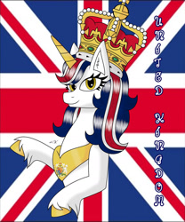 Size: 1280x1536 | Tagged: safe, artist:hiroultimate, imported from derpibooru, oc, pony, flag, nation ponies, ponified, solo, united kingdom