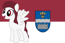 Size: 1280x845 | Tagged: safe, artist:angelovalouva, imported from derpibooru, oc, pony, daugavpils, latvia, nation ponies, ponified, solo