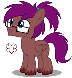 Size: 2940x3190 | Tagged: safe, artist:strategypony, imported from derpibooru, oc, oc only, oc:bass string, pegasus, pony, colt, cutie mark, foal, glasses, looking up, male, simple background, transparent background, unshorn fetlocks