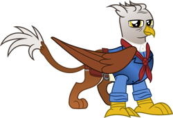 Size: 1920x1313 | Tagged: safe, artist:vector-brony, imported from derpibooru, griffon, absurd resolution, griffonized, hosea, red dead redemption 2, simple background, solo, species swap, transparent background