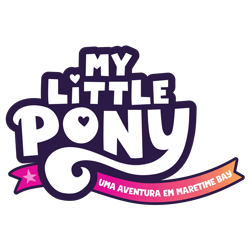 Size: 8000x8000 | Tagged: safe, imported from derpibooru, 2d, absurd resolution, cropped, g5, heart, localization, localized, logo, my little pony logo, my little pony: a maretime bay adventure, my little pony: a maretime bay adventure logo, my little pony: a new generation, my little pony: a new generation logo, no pony, official, orange, pink, portuguese, ribbon, simple background, stars, title, translation, transparent background