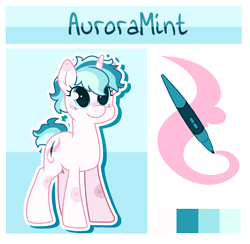 Size: 1980x1936 | Tagged: safe, artist:auroramint, imported from derpibooru, oc, oc only, oc:auroramint, pony, unicorn, cutie mark, horn, multicolored hair, reference sheet, simple background, solo, transparent background