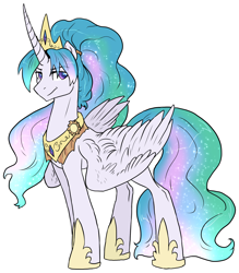 Size: 1674x1912 | Tagged: safe, artist:not-ordinary-pony, imported from derpibooru, princess celestia, alicorn, commission, male, prince solaris, rule 63, simple background, stallion