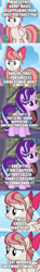 Size: 500x3350 | Tagged: safe, edit, edited screencap, imported from derpibooru, screencap, angel wings, starlight glimmer, comic, implied sunny starscout, screencap comic