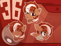 Size: 1600x1200 | Tagged: safe, artist:willoillo, imported from derpibooru, oc, oc:roulette, earth pony, pony, fallout equestria, fallout equestria: red 36, commission, emotes, fanfic art