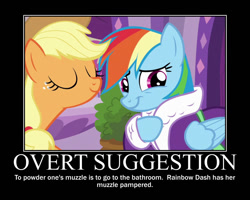 Size: 750x600 | Tagged: safe, artist:thor-disciple, imported from derpibooru, screencap, applejack, rainbow dash, earth pony, pegasus, pony, caption, image macro, text