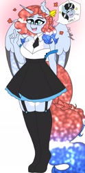 Size: 956x1920 | Tagged: safe, artist:kellysans, imported from derpibooru, oc, alicorn, anthro, bat pony, cute, female