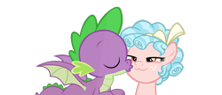 Size: 1006x435 | Tagged: safe, artist:dragonchaser123, artist:twinet, edit, editor:undeadponysoldier, imported from ponybooru, vector edit, cozy glow, spike, dragon, pegasus, pony, :3, alternate universe, bow, cat smile, cozybetes, cozyspike, cute, female, filly, foal, hair bow, happy, male, reformed, shipping, simple background, smiling, smirk, smug, spikabetes, straight, transparent background, vector, winged spike