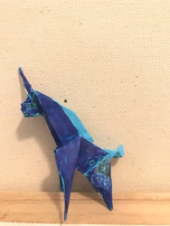 Size: 3024x4032 | Tagged: safe, imported from derpibooru, princess luna, unicorn, coloring, craft, origami, papercraft, photo