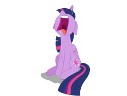 Size: 4000x3000 | Tagged: safe, artist:vvolllovv, edit, editor:wardex101, imported from derpibooru, vector edit, twilight sparkle, alicorn, pony, the point of no return, female, high res, nose in the air, open mouth, simple background, sitting, solo, transparent background, twilight sparkle (alicorn), uvula, vector, volumetric mouth