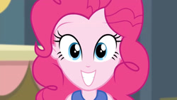 Size: 3410x1920 | Tagged: safe, imported from derpibooru, screencap, pinkie pie, equestria girls, friendship games, cute, diapinkes, female, grin, high res, smiling, solo