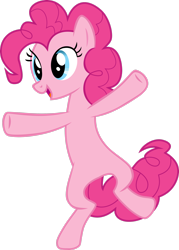 Size: 2074x2892 | Tagged: safe, artist:xxphantomxxx, imported from derpibooru, pinkie pie, earth pony, pony, .svg available, bipedal, female, high res, mare, simple background, transparent background, vector