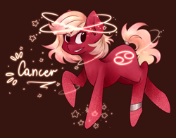 Size: 2800x2200 | Tagged: safe, artist:kot-of-eden, artist:saphirecat11, imported from derpibooru, oc, oc only, earth pony, pony, cancer (horoscope), earth pony oc, female, ponified, simple background, solo, zodiac