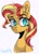 Size: 1068x1481 | Tagged: safe, artist:ruiswaag666, imported from derpibooru, sunset shimmer, pony, unicorn, equestria girls, bust, female, portrait, simple background, solo, white background