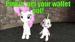 Size: 960x539 | Tagged: safe, artist:undeadponysoldier, imported from ponybooru, mane-iac, pinkie pie, spike, earth pony, pony, series:spikebob scalepants, angry, animated, annoyed, car, colored text, dumb, facepalm, female, funny, gif, humor, id card, it's not my wallet, laughing, learning, male, man ray, mare, meme, mermaid man and barnacle boy iii, nope, remote, silly, spongebob reference, spongebob squarepants, teaching, tickling, wallet, yep
