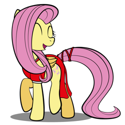 Size: 1280x1281 | Tagged: safe, artist:veeayydee, imported from derpibooru, fluttershy, pegasus, pony, clothes, dress, simple background, smiling, solo, transparent background