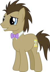 Size: 908x1296 | Tagged: safe, artist:littlejurnalina, imported from derpibooru, doctor whooves, time turner, earth pony, pony, bowtie, simple background, solo, transparent background, vector