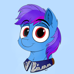 Size: 900x900 | Tagged: safe, artist:rapid9, imported from derpibooru, oc, oc only, pegasus, pony, bust, digital art, male, portrait, smiling, stallion