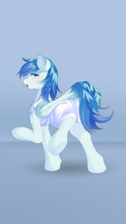 Size: 3105x5520 | Tagged: safe, artist:alus, imported from derpibooru, oc, oc only, oc:dr.lancet dois, pegasus, pony, butt, clothes, dock, lab coat, male, plot, rear view, stallion, tail