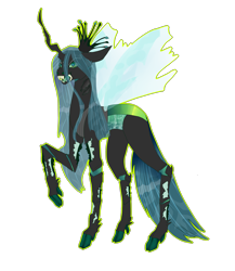 Size: 3900x4500 | Tagged: safe, artist:sashakruchkinatv, imported from derpibooru, queen chrysalis, changeling, changeling queen, crown, female, jewelry, raised hoof, regalia, simple background, solo, transparent background