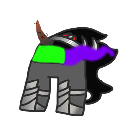 Size: 640x631 | Tagged: safe, artist:polofastter, imported from derpibooru, king sombra, unicorn, among us, crown, jewelry, regalia, simple background, solo, transparent background