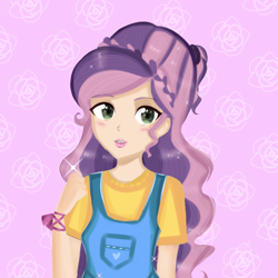 Size: 768x768 | Tagged: safe, artist:namieart, imported from derpibooru, sweetie belle, human, clothes, female, humanized, solo